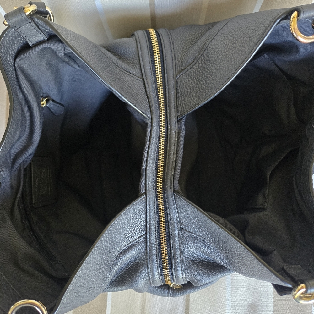 🚫SOLD🚫 Coach Lexi Leather Hobo Bag Midnight Navy Blue - Picture 8 of 11